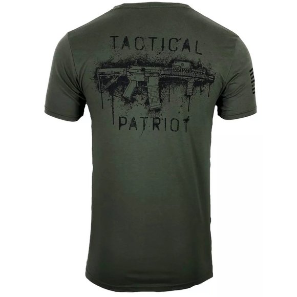 Howitzer Style Men's T-Shirt TACTICAL PATRIOT Gray - Picture 4 of 15